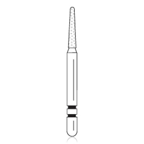 Premier Two Striper Diamond Bur, FG, Round End Taper, #747.6, Coarse, 5/Pkg, 2015058 thumbnail 5
