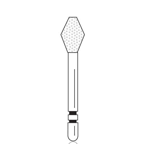 Premier Two Striper Diamond Bur FG, Barrel, #234, Coarse, Green, 5/Pk, 2015076 thumbnail 6