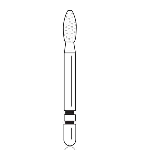 Two Striper Diamond Bur, FG, Football, #290.4, Coarse, Green, 1.9 mm Major/0.7 mm Minor Diameter, 4.0 mm Length, 5/Pk, 2015144 thumbnail 10