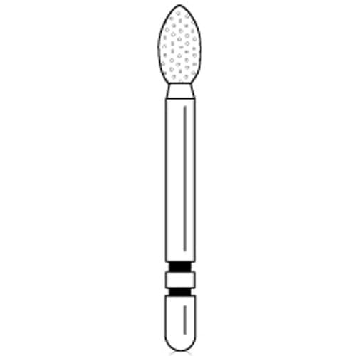 Premier Two Striper Diamond Bur FG #283.4F, Fine, Football Shape, 2.5 mm Diameter, 4.0 mm Length, Red Ring, 5/Pk, 2015172 thumbnail 6
