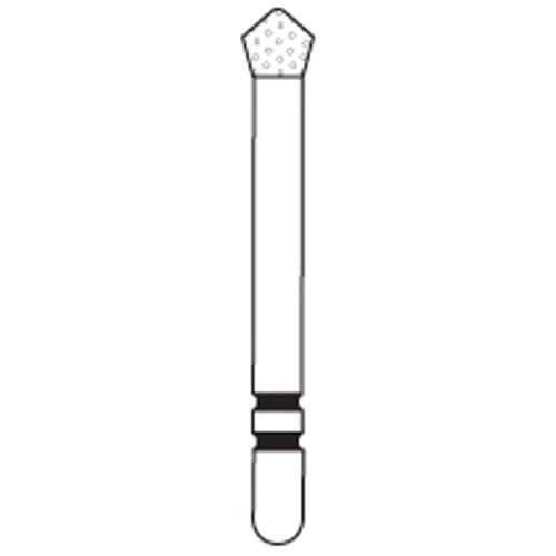 Two Striper® Skooter™ Diamond Bur FG, Acorn, F0 (0), Very Fine, 2.3 mm, Pkg/5, #905, 2015189 thumbnail 4