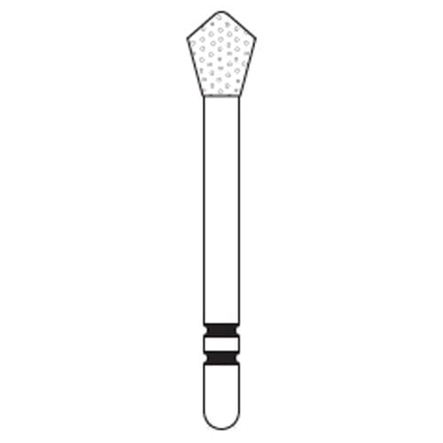 Two Striper® Skooter™ Diamond Burs FG, Acorn, T2, Medium, Blue, 3.0 mm, 5/Pkg, 2015192 thumbnail 6