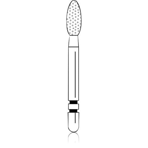 Two Striper Diamond Bur FG, Football Shape, #285.5, Very Fine Grit, Yellow Ring, 5/Pk, 2015203 thumbnail 6