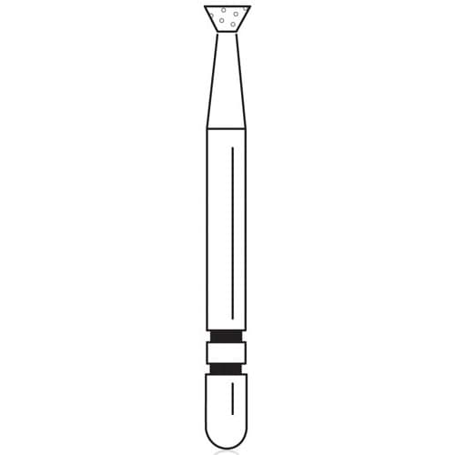 Two Striper® Diamond Bur, FG, Coarse, Inverted Cone, #324.1C, 2.1 mm Major/1.1 mm Minor Diameter, 1.0 mm Length, 5/Pkg, 2015219 thumbnail 5