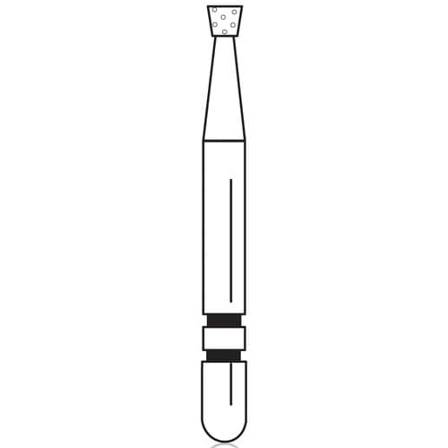 Two Striper® Diamond Bur, FG, Fine, Inverted Cone, #310.1F, 5/Pkg, 1.3 mm Major/0.9 mm Minor Diameter, 1.0 mm Length, 2015233 thumbnail 4