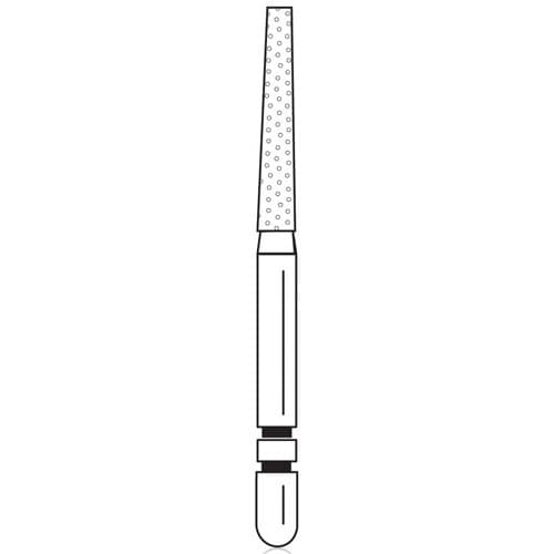 Two Striper Diamond Bur, FG, Flat-End Taper, #723.8, Coarse, Green, 1.7 mm Major/1.3 mm Minor Diameter, 8.0 mm Length, 5/Pk, 2015256 thumbnail 6