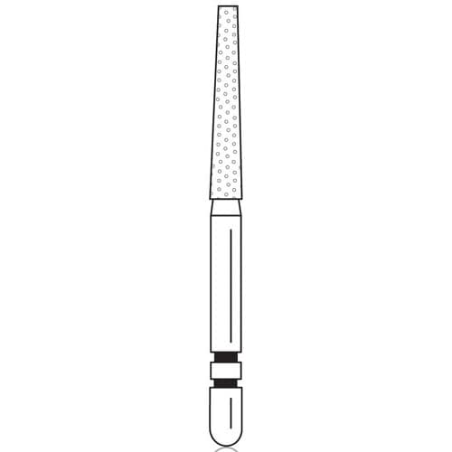 Two Striper Diamond Bur, FG, Flat-End Taper, #723.10, Coarse, Green, 1.8 mm Major/1.3 mm Minor Diameter, 10 mm Length, 5/Pk, 2015257 thumbnail 6