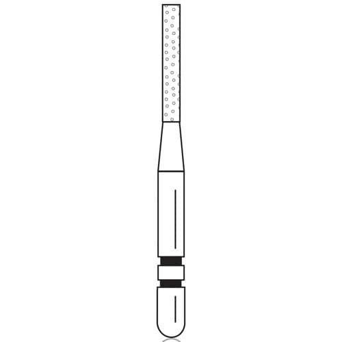 Two Striper Diamond Bur, FG, Flat-End Cylinder, #514.7, Coarse, Green, 1.1 mm Diameter, 7.0 mm Length, 5/Pk, 2015278 thumbnail 6