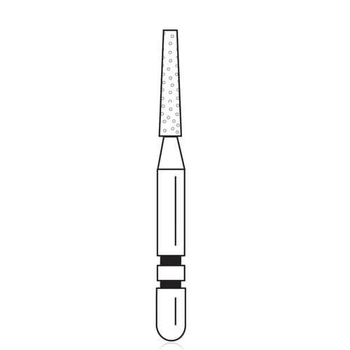 Two Striper® Diamond Bur, FG, Coarse, Flat-End Taper, #701.5, 1.2 mm Major/0.8 mm Minor Diameter, 5.0 mm Length, 5/Pkg, 2015338 thumbnail 4