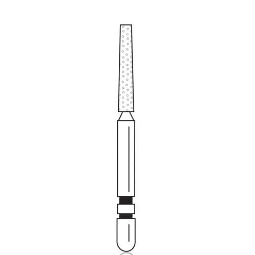 Two Striper Diamond Bur, FG, Flat-End Taper, 722.8, Coarse, Green, 1.5 mm Major/1.0 mm Minor Diameter, 8.0 mm Length, 5/Pk, 2015358 thumbnail 6