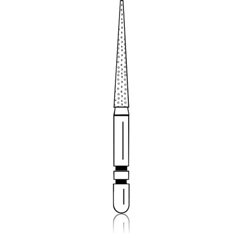Two Striper Diamond Burs, FG, Flat-End Taper, 700.11, 1.8 mm, Very Fine, Yellow, 5/Pk, 2015397 thumbnail 6