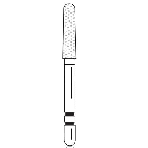 Two Striper Diamond Bur, FG, Round-End Taper, 784.8, Fine, Red, 2.0 mm Major/1.6 mm Minor, 5/Pk, 2015440 thumbnail 6