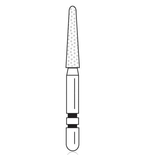 Two Striper Diamond Bur FG, Round-End Taper, 767.8, Coarse, Green, 5/Pk, 2015454 thumbnail 10
