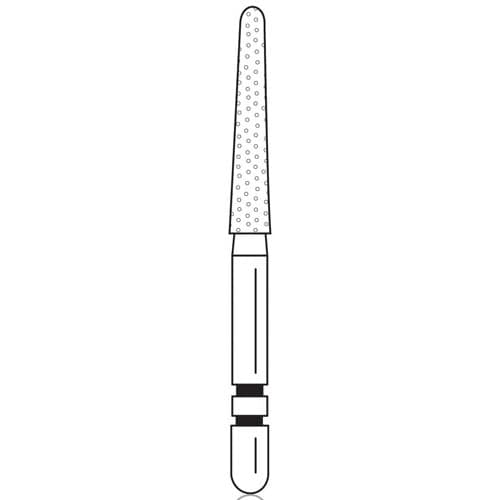 Two Striper Diamond Bur FG, Round-End Taper, 770.10C, Coarse, Green Ring, 5/Pk, 2015459 thumbnail 10