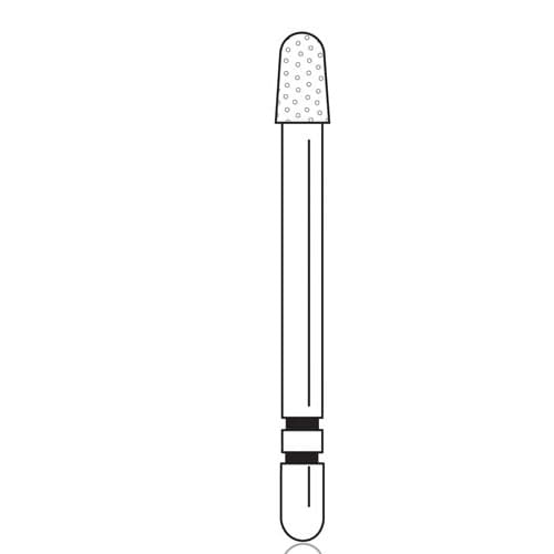 Two Striper Diamond Bur FG, Coarse, Round-End Taper, #780.4, 2.1 mm Major/1.7 mm Minor Diameter, 4.0 mm Length, 5/Pkg, 2015462 thumbnail 5
