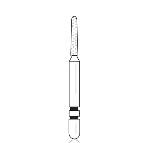 Two Striper Diamond Bur FG #781.6C, Coarse, Round-End Taper, 1.1 mm Major/0.8 mm Minor Diameter, 6.0 mm Length, 5/Pkg, 2015465 thumbnail 5
