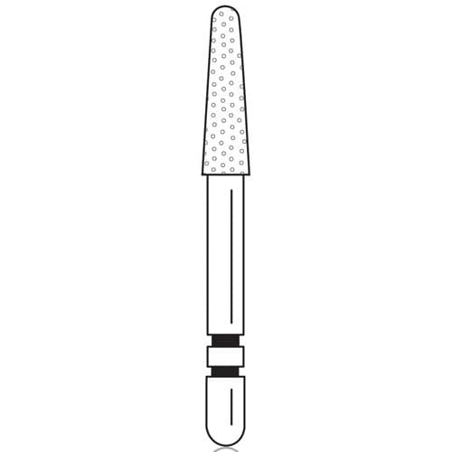 Two Striper Diamond Bur FG, Round-End Taper, #785.7, Coarse, Green, 5/Pk, 2015469 thumbnail 6