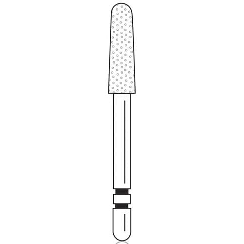 Two Striper Diamond Bur, FG, Round-End Taper, 790.8, Coarse, Green, 5/Pk, 2015471 thumbnail 10