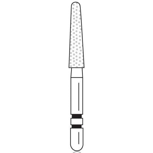 Two Striper® Diamond Bur FG, Round-End Taper, #780.8, Fine Grit, Red Ring, 2.1 mm Major/1.4 mm Minor Diameter, 8.0 mm Length, 5/Pkg, 2015494 thumbnail 5