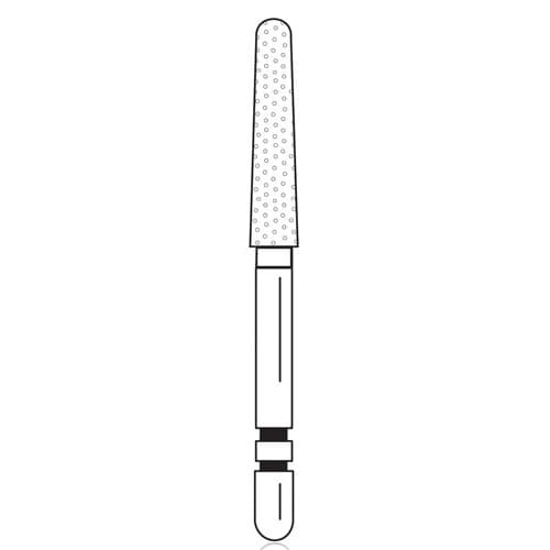 Two Striper® Diamond Bur FG, Round-End Taper, Very Fine, #785.7, 2.4 mm Major/1.5 mm Minor Diameter, 7.0 mm Length, 5/Pkg, 2015529 thumbnail 5