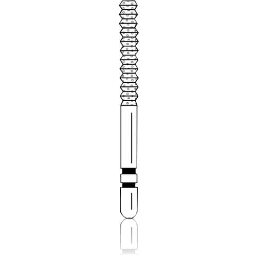 Two Striper Diamond Bur, FG, Crown Cut, Gross Reduction, SC10, Coarse, Green, 1.8 mm, 5/Pk, 2015577 thumbnail 6