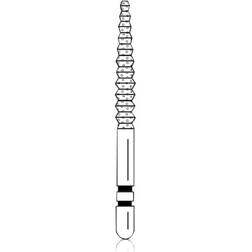 Two Striper Diamond Bur, FG, Crown Cut, Gross Reduction, ST11, Coarse, Green, 1.8 mm Major/1.4 mm Minor Diameter, 11 mm Length, 5/Pk, 2015585 thumbnail 6