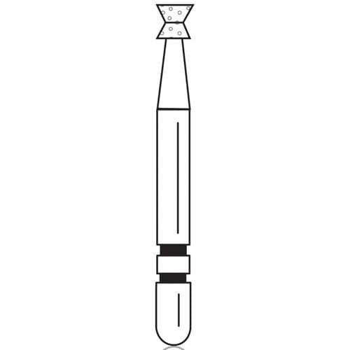 Two Striper Diamond Burs, FG, Amalgam Remover, Hourglass, #1220, Medium, Blue, 1.6 mm Major/0.9 mm Minor Diameter, 5/Pk, 2015593 thumbnail 6