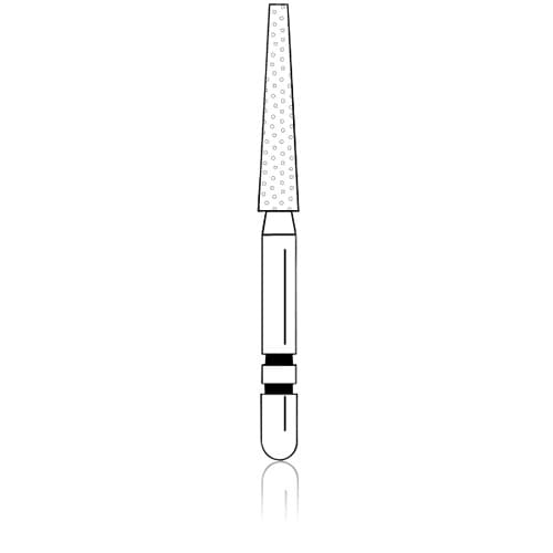Two Striper Diamond Bur, FG, Flat-End Taper, L701.9, Coarse, Green, Long Shank, 5/Pk, 2015657 thumbnail 6