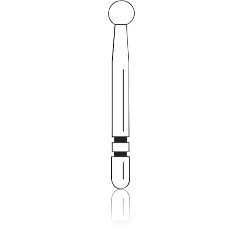 Two Striper MFS Finishing Diamond Bur, FG, Round, #135, MF1 Fine (45µ), 2.4mm Diameter, 5/Pkg, 2015850 thumbnail 5