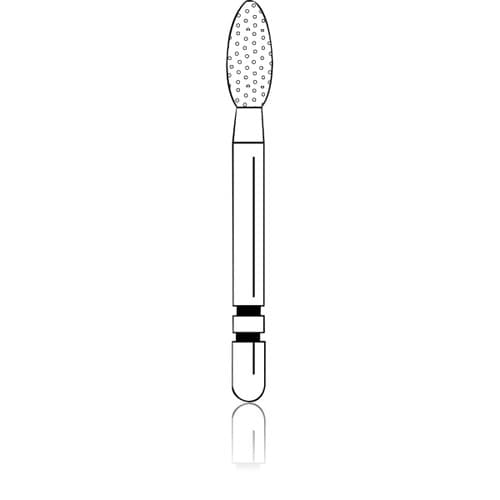 Two Striper ShortCut Diamond Bur, FGSS, Football, #285.5S, Coarse, Green, 2.3 mm Major/0.7 mm Minor, 5/Pk, 2015900 thumbnail 6