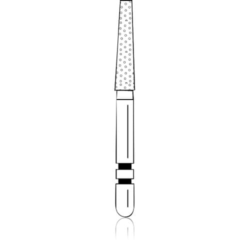 Two Striper ShortCut Diamond Bur, FGSS, Flat-End Taper, 703.8 S, Coarse, Green, 1.8 mm Major/1.2 mm Minor, 8 mm Length, 5/Pk, 2015908 thumbnail 6