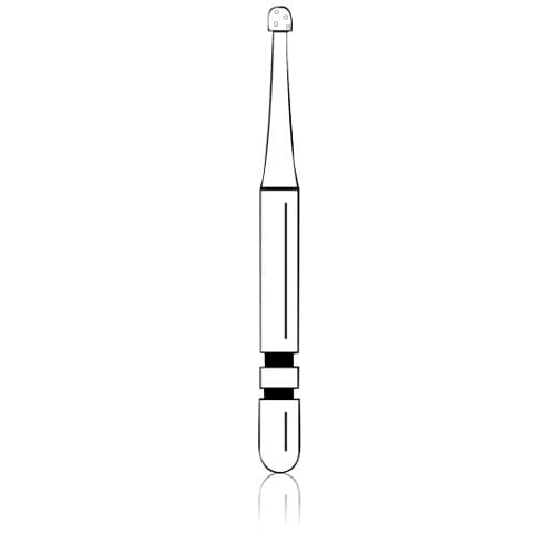 Two Striper TS2000 ShortCut Diamond Bur, FG Short Shank, Round #2S, Medium Grit, 1.1mm Diameter, 5/Pk, 2015917 thumbnail 4