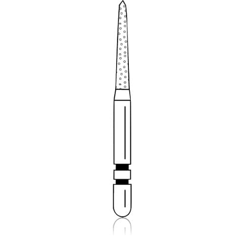 Two Striper Gold-Plated Diamond Burs, FGSS, Curettage, 253.SB S, 1.6 mm, Medium, Blue, 5/Pk, 2015921 thumbnail 6