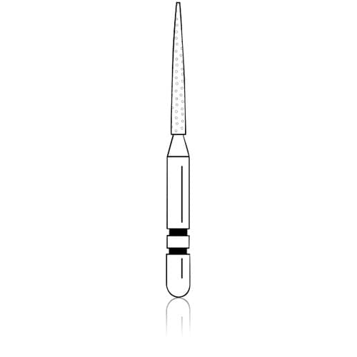 Two Striper ShortCut Diamond Bur, FGSS, Flame, #261.8S, Coarse, Green, 1.1 mm, 5/Pk, 2015925 thumbnail 6