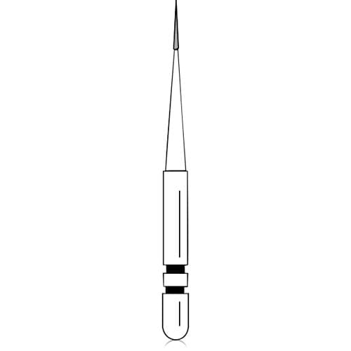 Two Striper Diamond Bur, FGSS, Interproximal Trimmer, #201.3 S, Fine, Red, 0.8 mm Major/0.3 mm Minor Diameter, 3.0 mm Length, 5/Pk, 2015927 thumbnail 10