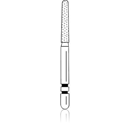 Two Striper ShortCut Diamond Bur, FGSS, Round-End Taper, #782.8 S, Coarse, Green, 1.5 mm, 5/Pk, 2015928 thumbnail 6