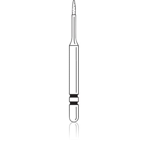 Premier Two Striper MicroPrep Diamond Bur, FG, Needle Shape MP89F, Fine Grit, 0.7 mm Diameter, 5/Pack, 2015958 thumbnail 3