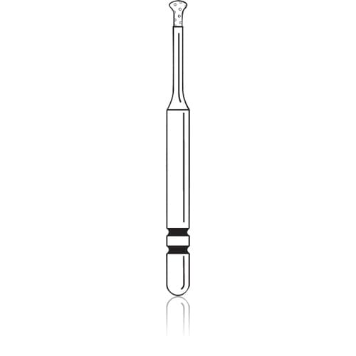 Premier Two Striper MicroPrep Diamond Bur, Friction Grip, Medium Grit, Pear Shape, 1.4 mm, MP53M, 5/Pkg, #2015962 thumbnail 3
