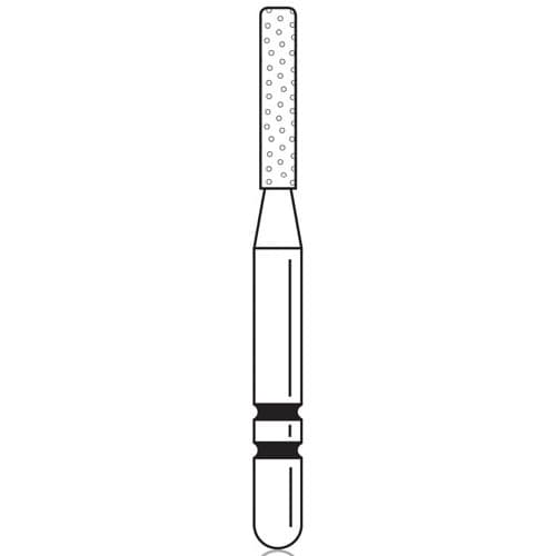 Two Striper® Diamond Bur FG, KR Cylinder, Coarse, Green Ring, #515.6, 1.2 mm Diameter, 6.0 mm Length, 5/Pkg, 2015986 thumbnail 4