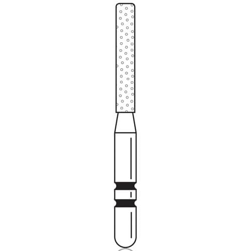 Two Striper® Diamond Bur FG, KR Cylinder, Coarse, Green Ring, #521.8, 1.4 mm Diameter, 8.0 mm Length, 5/Pkg, 2015990 thumbnail 5