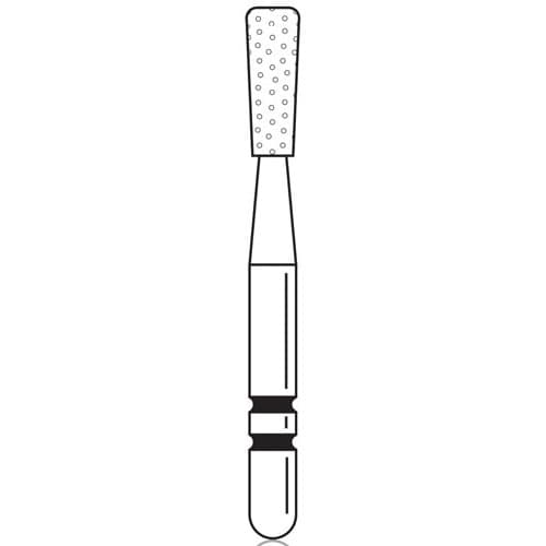 Two Striper® Diamond Bur FG #318.5, Coarse, Inverted Cone, 1.8 mm Diameter, 5.0 mm Length, Green Ring, 5/Pkg, 2015991 thumbnail 4