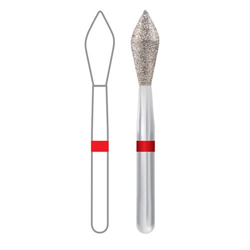 Midwest Multi-Use Diamond Bur FG 368-023F, Fine Grit, Football Shape, 5/Pack thumbnail 4