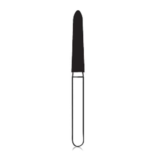 Premier Solo Diamond™ Single-Use Diamond Bur, FG, Fine, Flame Shape #1518.9F, 1.8 mm Head Diameter, 9.0 mm Head Length, 25/Pkg, 862L018F thumbnail 4