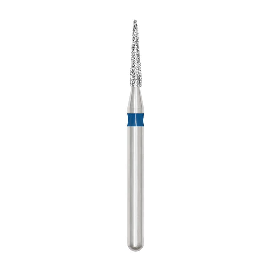 SS White Revelation Diamond Bur, Friction Grip, Medium, Round End Taper, 852-012M, 5/Pk thumbnail 4