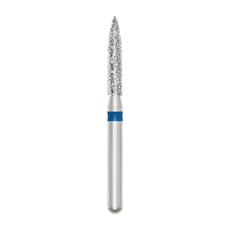 SS White Revelation Diamond Bur 862-016M, Friction Grip, Medium Flame, 5/Pk thumbnail 4
