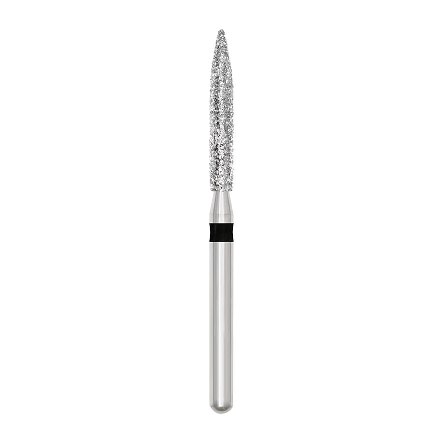 SS White Revelation Diamond Bur, Friction Grip, Super Coarse, Flame Shape, #863-016SC, 5/Pk, 91348-5 thumbnail 4
