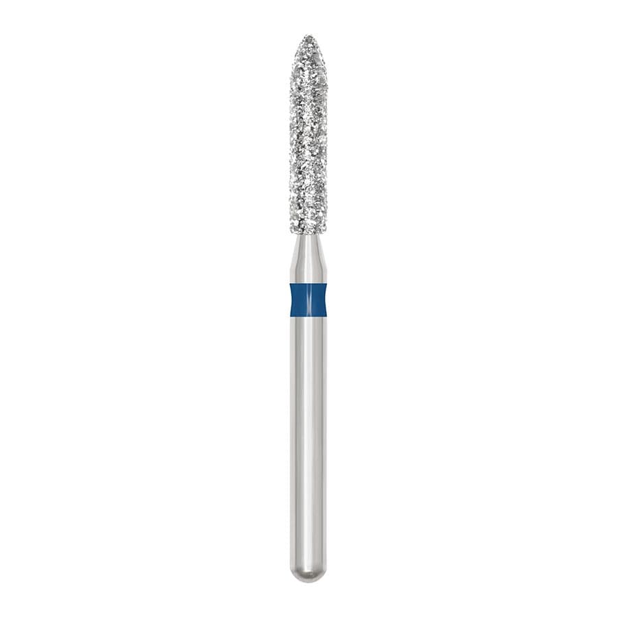 SS White Revelation Diamond Bur 878-016M, Medium Grit, Friction Grip, Modified Bevel Cylinder, 5/Pk thumbnail 4