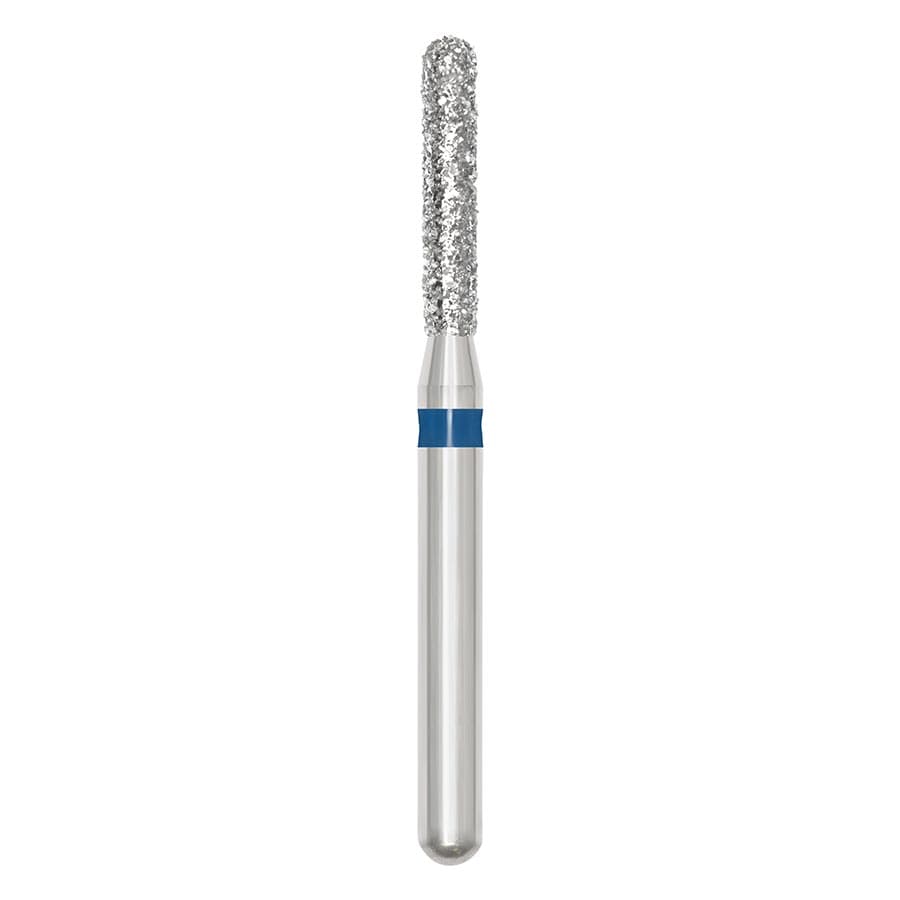 SS White Revelation Diamond Bur, FG, Medium, Round End Cylinder, 880-014M, 5/Pk thumbnail 4