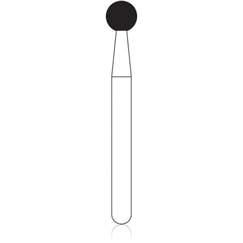 NTI Diamond Bur, FG, Round, #801, 2.5 mm, Coarse, Green, 5/Pk, C801-025 thumbnail 10