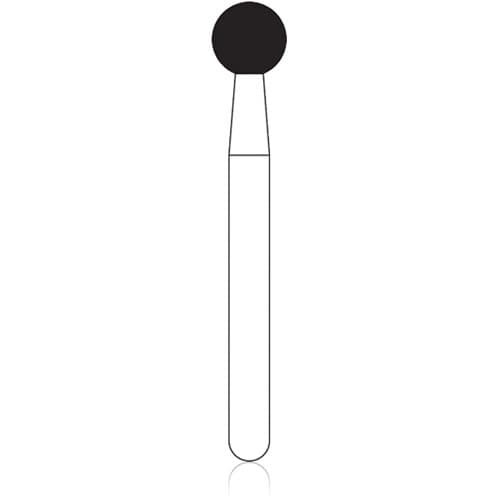 NTI Diamond Bur, FG, Round, #801, 2.9 mm, Coarse, Green, 5/Pk, C801-029 thumbnail 5
